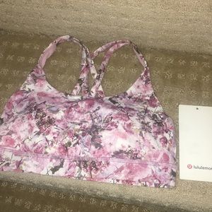 BNWT pink lululemon energy sports bra